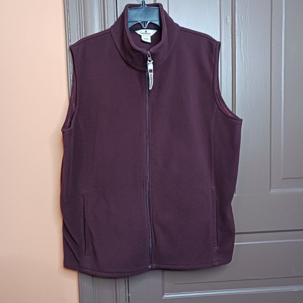Woolrich Women's size L Zipper Red Polyester Vest